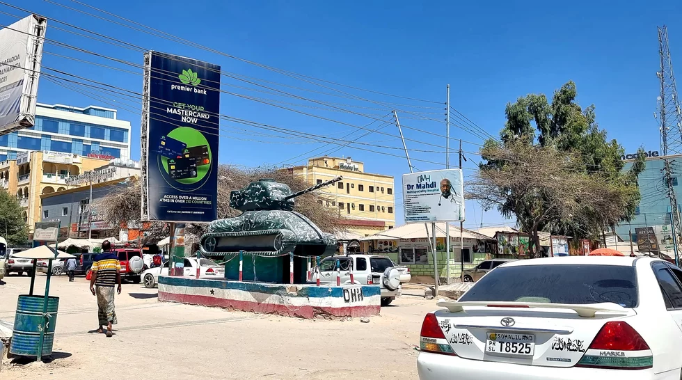 War memorial in the streets of Hargeisa / Somaliland. 