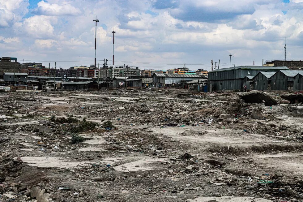 Demolished houses in Nairobi